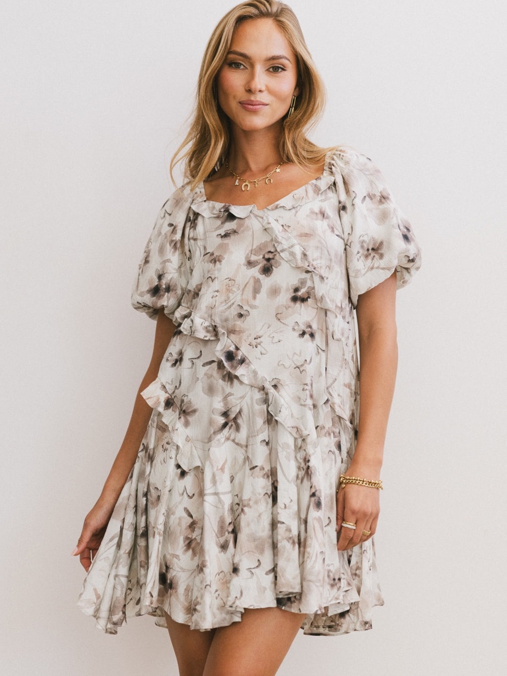 Bohme Florence Ruffled Mini Dress
